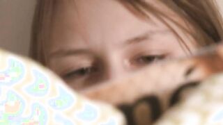 Snatch fingering of breasty teenager