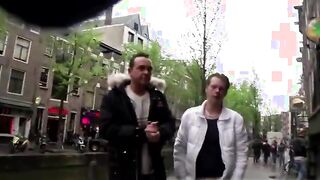 Real naughty dutch hooker sucks on cock