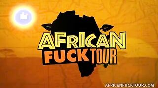 Hot African Slut Tongues And Screws Throbbing Cock