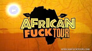 Kinky Ebony Girl Stuffs Package Down Lips And Pussy