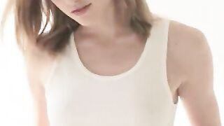 Carlie angel model in pink kneesocks