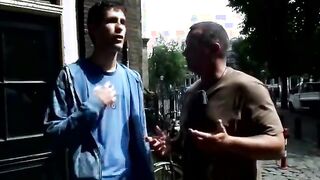 Real hooker sucking customer cock for money