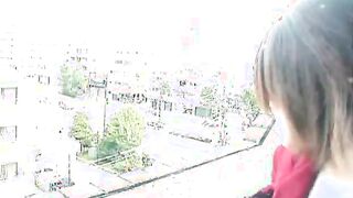 Cute Asian giving a hot outdoor blowjob