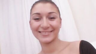 Huge vibrator in tight coeds asshole