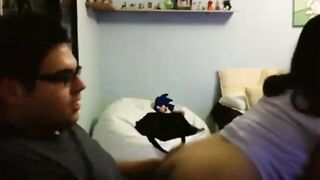 Nerdy Guy Fucks His Busty GF