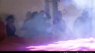 Sexy blonde stripper