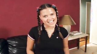 2 horny drunk teens in a threesome