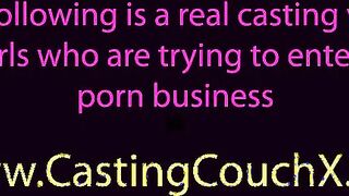 Shy teen on the CastingCouchX