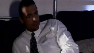 Chick sucks dick and screws black throbbing wankie