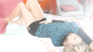 Unleashed fantasies of blonde model