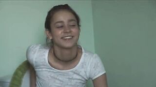 serbian Natasha at water closet