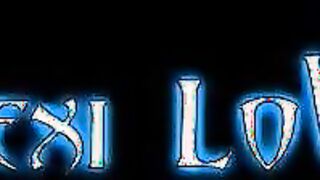 Babe puts rod in throat and pussy