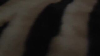 Babe crams dick down mouth and pussyhole