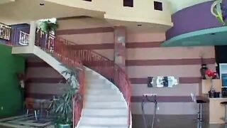 Big breasted Asian suck and fuck a large dick