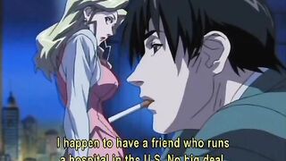 Hentai woman with lingerie and big bust and doggystyle fucked