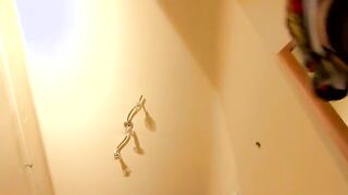 Glam amateur brit blonde in stockings