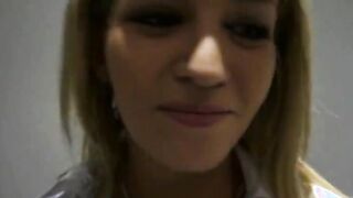 Amateur blonde hottie fucked in the dressing room