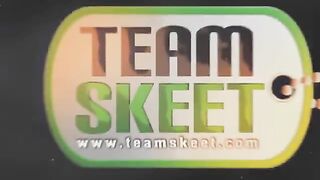 Raunchy Brunette Chick Strokes Puffy Vagina