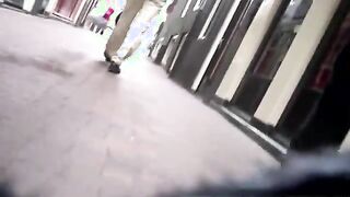 Real dutch horny hooker sucks on cock