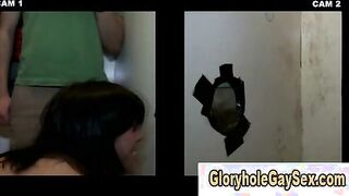 Gay gloryhole straight cock
