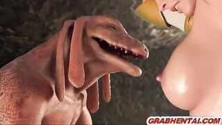 Captive 3d hentai gets ass injection with an enema