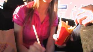 banging with my busty girl in the car