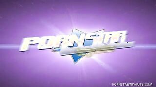 Brunette Teen Michelle Tackle Eager Rod