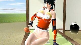 Japanese 3d hentai shemale tittyfucked and oralsex in the outdoor