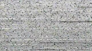 Asian girl worships & hammers black stiff pole