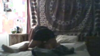 Curly-Haired Wife Caught Swallowing Cock & Nailed At Bed