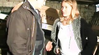 Blonde slut enjoys in hot fucking