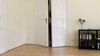 Fashion show brunette ballerina