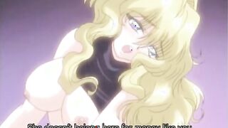 Blonde hentai anal fucking and spraying cum to a muzzle anime