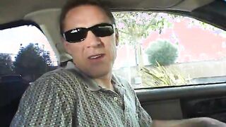 Asian whore sucks and hammers erect cock