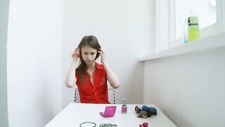 teenager home alone toying her asshole