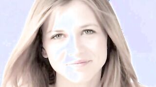 Carlie angel model in pink kneesocks