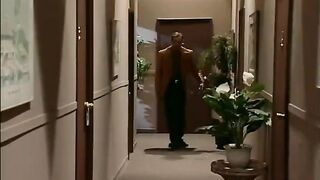 Captivating hottie pleasures two hard cocks