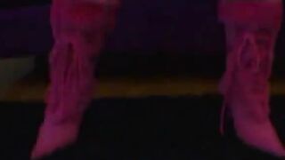 Blonde chick screwed in her throat & bumhole