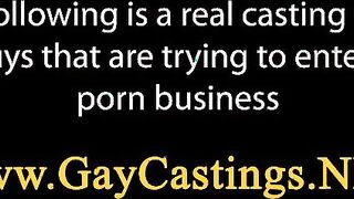 Beautiful guy does a gaycasting