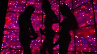 Three bum whores trying brutal strapons