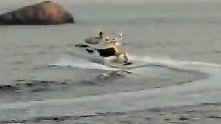 Luxury art erotica on the yacht