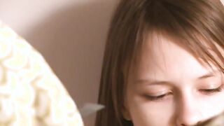 Snatch fingering of titty teenager