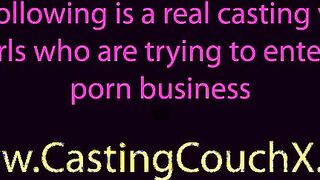 Superhot Brunette on the CastingCouchX