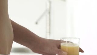 hungry blonde making anal in the morning