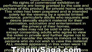 Amazing Tranny Stroking Nice Cock