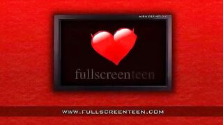 Young amateur Jenny stripping and shows shaved pussy