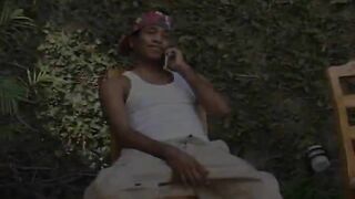 Redhead wife rams black hung unit in mouth & butthole