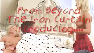 2 blonde babes worship and screws one stiff dong