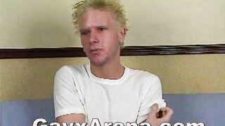 Blonde Tattoo Guy Solo