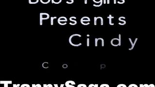 Ebony Tranny Wanking With Big Black Cock